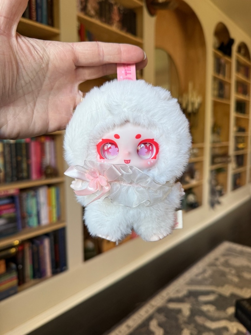 BOGO Tinmi Plush Toy - White with Pink Accents